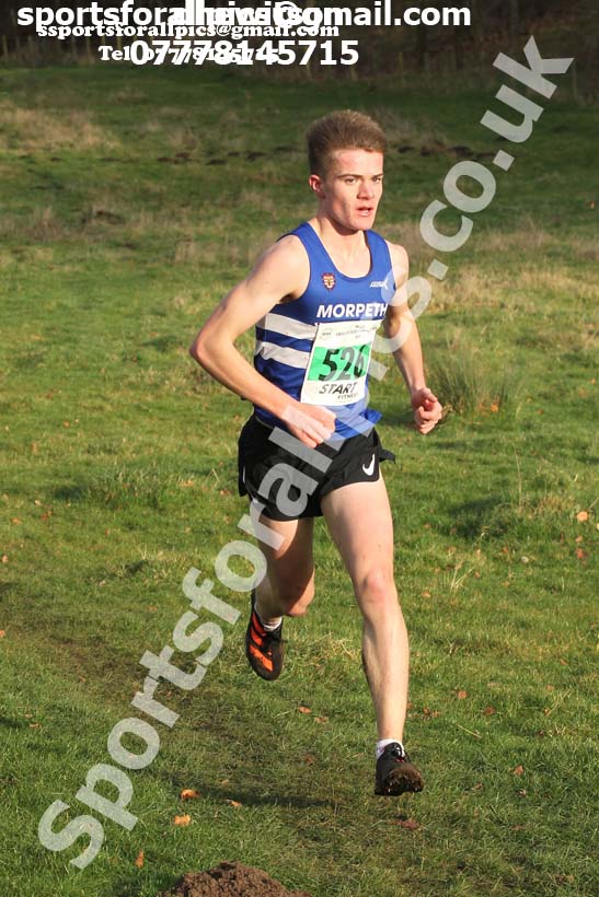 Mens under-20s cross country, 2019 North Eastern Cross Country Champs., Alnwick, Northumberland.  Photo: David T. Hewitson/Sports for All Pics